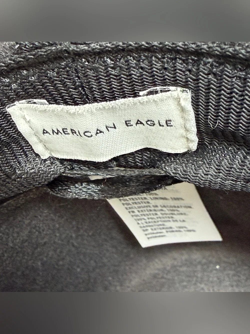 American Eagle Gray Wide Brim Fedora Hat Western Leather Band OS Boho Cowgirl